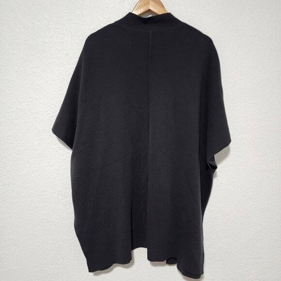 Eileen Fisher Short Sleeve Cardigan Size XL Gray Silk Blend Minimalist - Picture 2 of 8